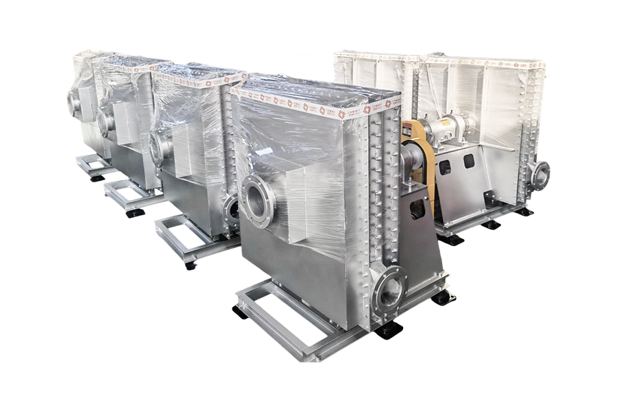 Industria della protezione ambientale - sistema di trattamento del forno rotante per rifiuti solidi e liquidi Ventilatore del gas di pirolisi